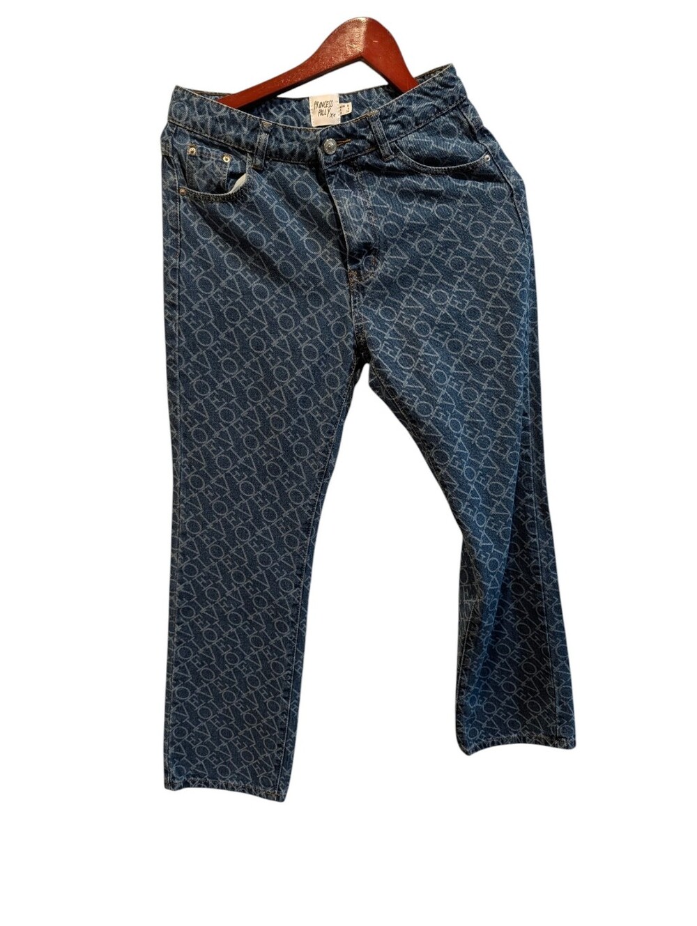 Princess Polly Blue Denim Jeans with Contrast Stitching
